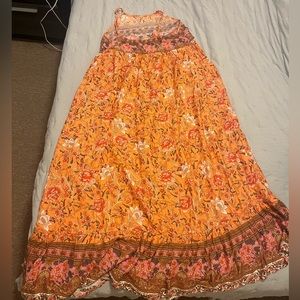 EMERY ROSE Floral Ruffle Hem Cami Dress